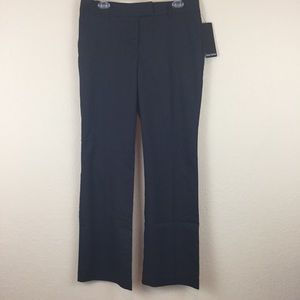 Black pinstriped Daisy Fuentes Wide Leg Trousers